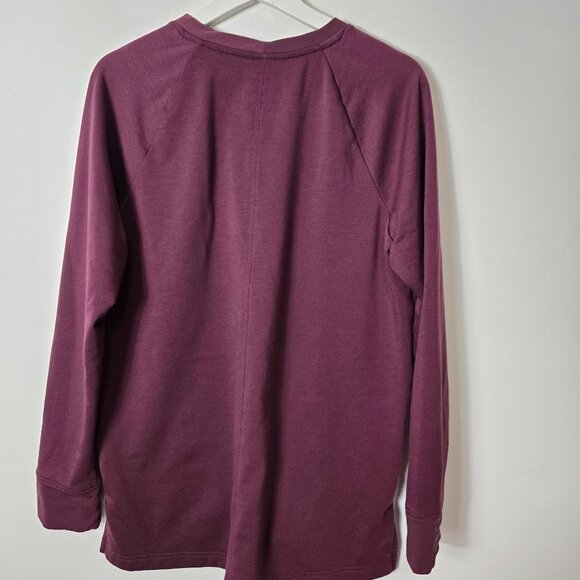 Duluth Trading Co Women's Size M Dry and Mighty Fleece Tunic Sweatshirt Burgundy - Picture 12 of 12